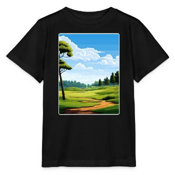 Shadow Creek Golfplatz Reiseposter Souvenir - Stanley/Stella Kinder T-Shirt MINI CREATOR  - Schwarz - Vorne - Mikhail (115cm)