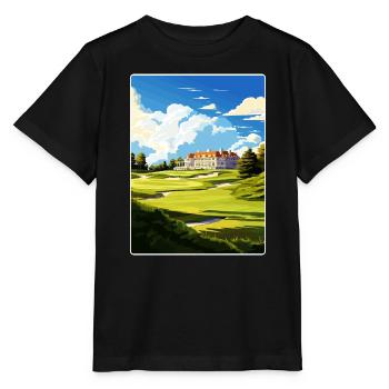 Congressional Golf Club Affiche de voyage Souvenir WPA - T-shirt bio MINI CREATOR Stanley/Stella Enfant - noir - Devant - Mikhail (115cm)