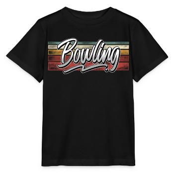 Bowling - T-shirt bio MINI CREATOR Stanley/Stella Enfant - noir - Devant - Mikhail (115cm)