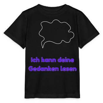 Ich kann deine Gedanken lesen - Stanley/Stella Kinder T-Shirt MINI CREATOR  - Schwarz - Vorne - Mikhail (115cm)