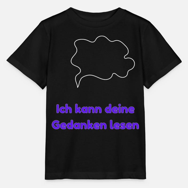 Je peux lire dans tes pensées - T-shirt bio MINI CREATOR Stanley/Stella Enfant - noir