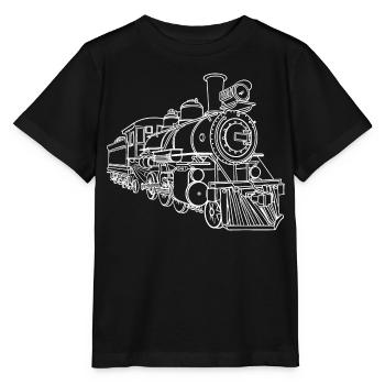 Railway Sketch - Stanley/Stella MINI CREATOR Kids’ T-Shirt - black - Front - Mikhail (115cm)