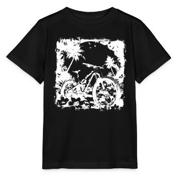 Graphique de vététiste - T-shirt bio MINI CREATOR Stanley/Stella Enfant - noir - Devant - Mikhail (115cm)