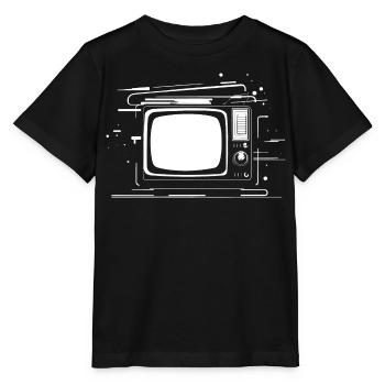 Télévision rétro - T-shirt bio MINI CREATOR Stanley/Stella Enfant - noir - Devant - Mikhail (115cm)