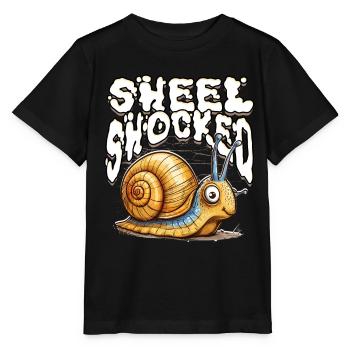 escargots escargots entomologiste coquille choquée - T-shirt bio MINI CREATOR Stanley/Stella Enfant - noir - Devant - Mikhail (115cm)