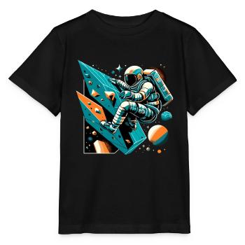 Bouldern Astronaut Geschenk - Stanley/Stella Kinder T-Shirt MINI CREATOR  - Schwarz - Vorne - Mikhail (115cm)