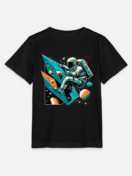 Bouldern Astronaut Geschenk - Stanley/Stella Kinder T-Shirt MINI CREATOR - Schwarz