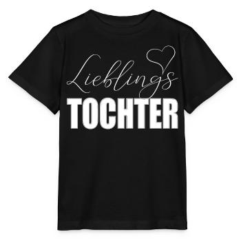 Lieblingstochter mit Herz - Stanley/Stella Kinder T-Shirt MINI CREATOR  - Schwarz - Vorne - Mikhail (115cm)