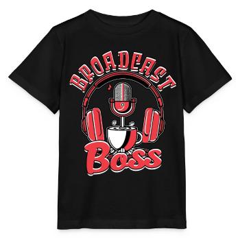 Podcast Podcaster Podcasting - Stanley/Stella MINI CREATOR Kids’ T-Shirt - black - Front - Mikhail (115cm)