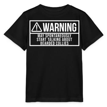 Bearded Collie Bearded Collie Bearded Collie - Stanley/Stella Kinder T-Shirt MINI CREATOR  - Schwarz - Vorne - Mikhail (115cm)