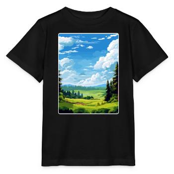 Upper Palatinate Germany Travel Poster Souvenir - Stanley/Stella MINI CREATOR Kids’ T-Shirt - black - Front - Mikhail (115cm)