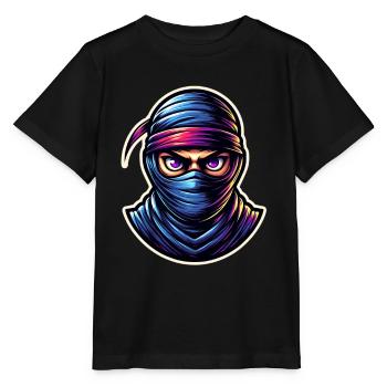 Ninja - T-shirt bio MINI CREATOR Stanley/Stella Enfant - noir - Devant - Mikhail (115cm)