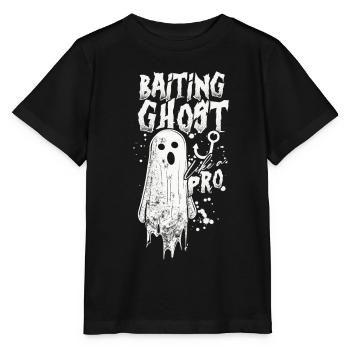 Geisterköder Appâter le fantôme comme un pro - T-shirt bio MINI CREATOR Stanley/Stella Enfant - noir - Devant - Mikhail (115cm)