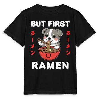 Ramen Nouilles Chibi Asia Soupe de nouilles pour chiens Anime - T-shirt bio MINI CREATOR Stanley/Stella Enfant - noir - Devant - Mikhail (115cm)
