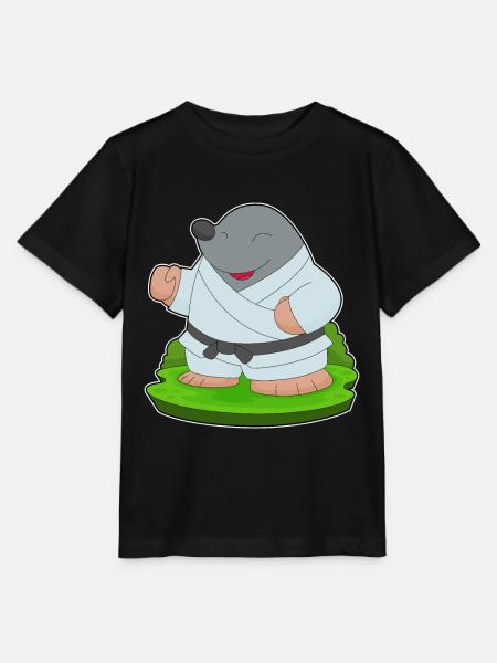 Maulwurf Karate Kampfsport - Stanley/Stella Kinder T-Shirt MINI CREATOR - Schwarz