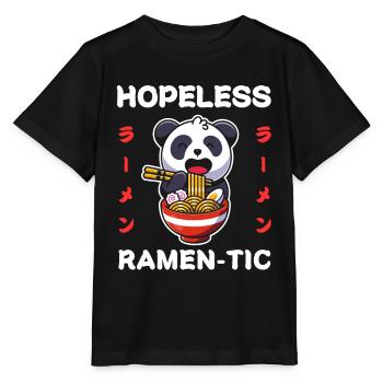 Panda Ramen Nouilles Chibi Asia Soupe de nouilles Anime - T-shirt bio MINI CREATOR Stanley/Stella Enfant - noir - Devant - Mikhail (115cm)