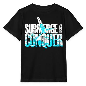 Plongeurs Plongée Loisir Plongée Immerger Et Conquérir - T-shirt bio MINI CREATOR Stanley/Stella Enfant - noir - Devant - Mikhail (115cm)