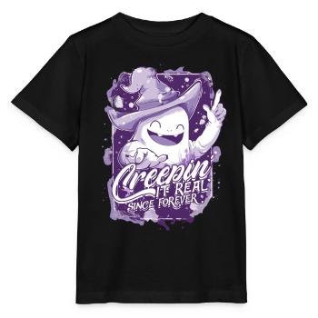 Appât fantôme Halloween Parapsychologie - T-shirt bio MINI CREATOR Stanley/Stella Enfant - noir - Devant - Mikhail (115cm)
