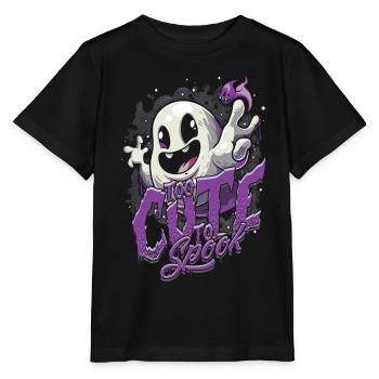 Appât fantôme trop mignon pour effrayer - T-shirt bio MINI CREATOR Stanley/Stella Enfant - noir - Devant - Mikhail (115cm)