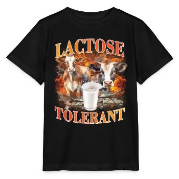 Lactose Tolerant Meme - Stanley/Stella MINI CREATOR Kids’ T-Shirt - black - Front - Mikhail (115cm)