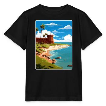 Dry Tortugas National Park Travel Poster Souvenir - Stanley/Stella MINI CREATOR Kids’ T-Shirt - black - Front - Mikhail (115cm)