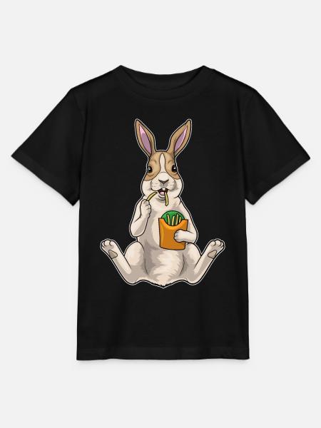 Hase Pommes frites - Stanley/Stella Kinder T-Shirt MINI CREATOR - Schwarz