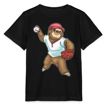 Gant de baseball Sloth - T-shirt bio MINI CREATOR Stanley/Stella Enfant - noir - Devant - Mikhail (115cm)