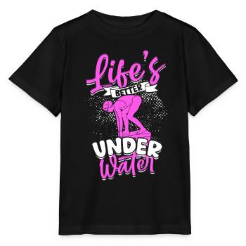 Diver Scuba Diving Life's Better Under Water - Stanley/Stella MINI CREATOR Kids’ T-Shirt - black - Front - Mikhail (115cm)
