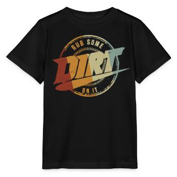 Baseball Sports Baseball Player Pitcher Catcher USA - Stanley/Stella MINI CREATOR Kids’ T-Shirt - black - Front - Mikhail (115cm)