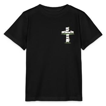 Jesus Christ Christian Christianity God Bible - Stanley/Stella MINI CREATOR Kids’ T-Shirt - black - Front - Mikhail (115cm)