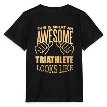 Triathlon Triathlon Triathlon - T-shirt bio MINI CREATOR Stanley/Stella Enfant - noir - Devant - Mikhail (115cm)