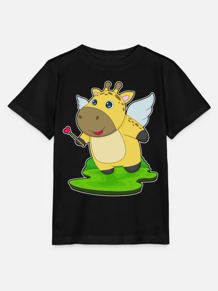 Giraffe Fee Zauberstab - Stanley/Stella Kinder T-Shirt MINI CREATOR - Schwarz
