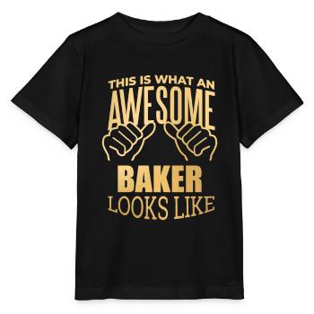 Backen, Backen, Backen, Backen - Stanley/Stella Kinder T-Shirt MINI CREATOR  - Schwarz - Vorne - Mikhail (115cm)