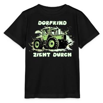 Dorfkind Zieht Durch - Stanley/Stella Kinder T-Shirt MINI CREATOR  - Schwarz - Vorne - Mikhail (115cm)