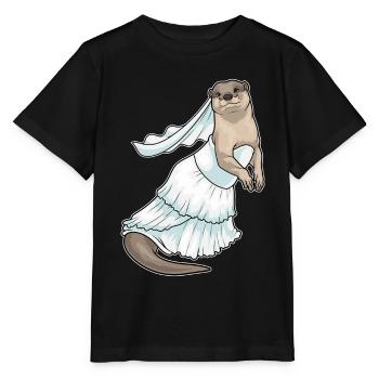 Robe de mariée Otter Bridal Wedding - T-shirt bio MINI CREATOR Stanley/Stella Enfant - noir - Devant - Mikhail (115cm)