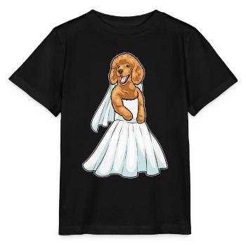 Robe de mariée caniche - T-shirt bio MINI CREATOR Stanley/Stella Enfant - noir - Devant - Mikhail (115cm)