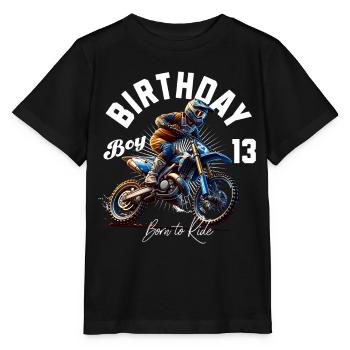 13e anniversaire de motocross - T-shirt bio MINI CREATOR Stanley/Stella Enfant - noir - Devant - Mikhail (115cm)