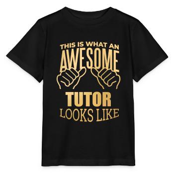 Tuteur Tuteur - T-shirt bio MINI CREATOR Stanley/Stella Enfant - noir - Devant - Mikhail (115cm)