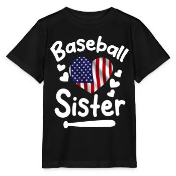 Baseball Sports Baseball Player Pitcher Catcher USA - Stanley/Stella MINI CREATOR Kids’ T-Shirt - black - Front - Mikhail (115cm)