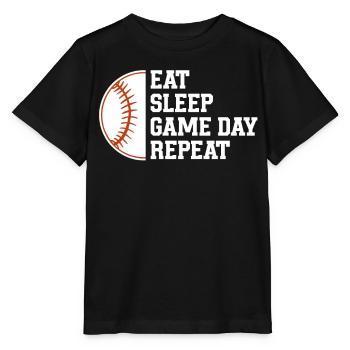 Baseball Sports Baseball Player Pitcher Catcher USA - Stanley/Stella MINI CREATOR Kids’ T-Shirt - black - Front - Mikhail (115cm)