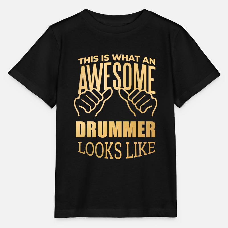 batteur - T-shirt bio MINI CREATOR Stanley/Stella Enfant - noir