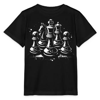 Chess pieces - Stanley/Stella MINI CREATOR Kids’ T-Shirt - black - Front - Mikhail (115cm)