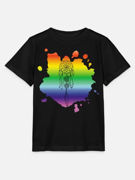 Mehrfarbiger Traumfänger - Stanley/Stella Kinder T-Shirt MINI CREATOR - Schwarz