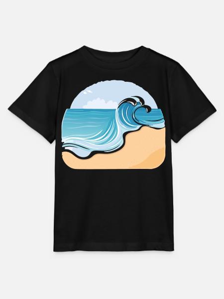 Sandstrand - Stanley/Stella Kinder T-Shirt MINI CREATOR - Schwarz