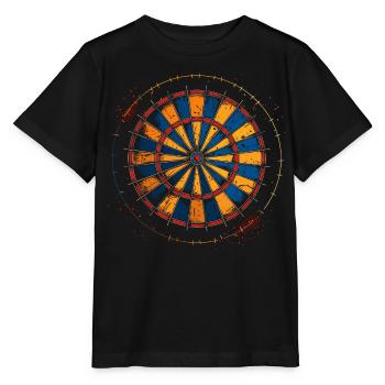 Dartboard Drawing - Stanley/Stella MINI CREATOR Kids’ T-Shirt - black - Front - Mikhail (115cm)