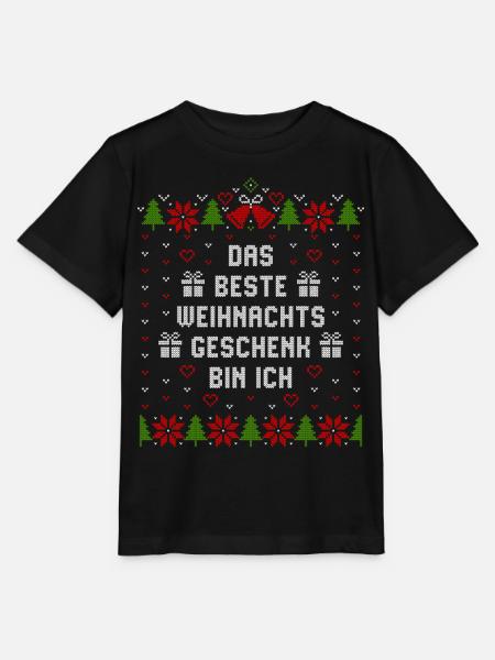 Das beste Weihnachtsgeschenk bin ich - Stanley/Stella Kinder T-Shirt MINI CREATOR - Schwarz