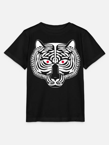 Weißer Tiger - Stanley/Stella Kinder T-Shirt MINI CREATOR - Schwarz