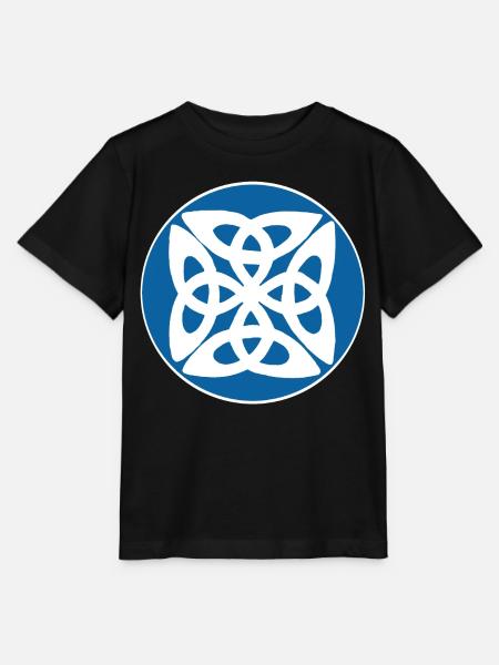 Blaues keltisches Symbol - Stanley/Stella Kinder T-Shirt MINI CREATOR - Schwarz