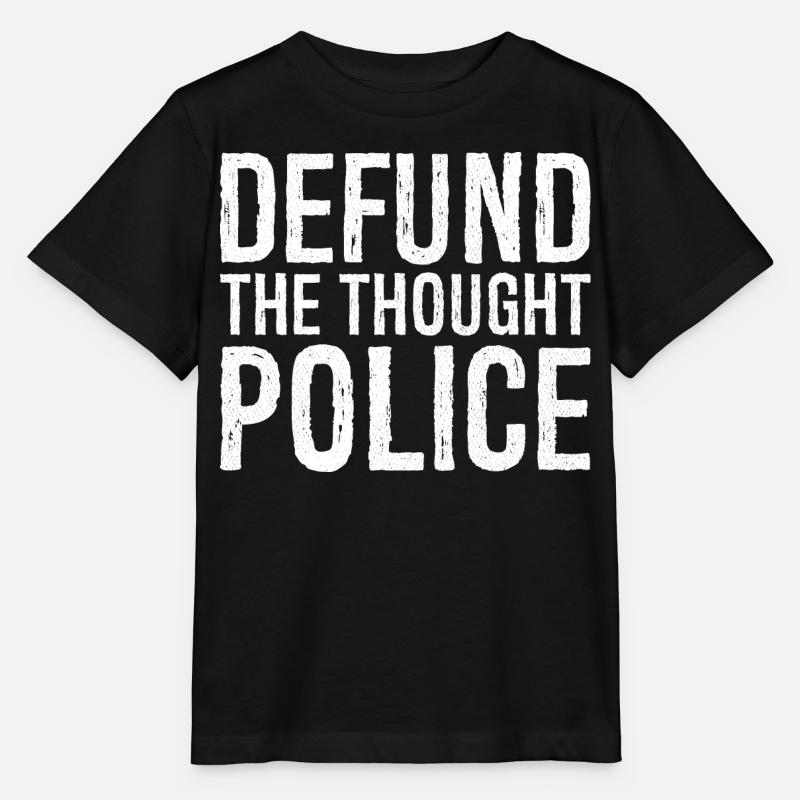 Deft die Gedankenpolizei - Stanley/Stella Kinder T-Shirt MINI CREATOR  - Schwarz