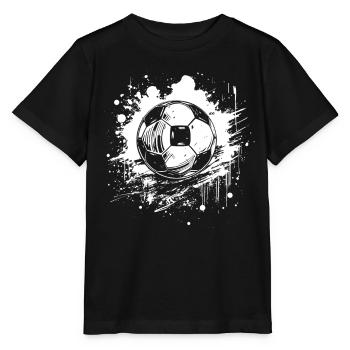 Fußball Streetart - Stanley/Stella Kinder T-Shirt MINI CREATOR  - Schwarz - Vorne - Mikhail (115cm)